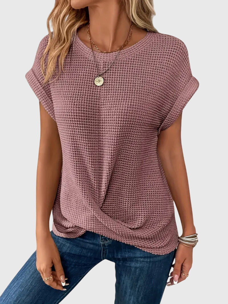 Isa™ | Elegant Blouse with Crew Neck