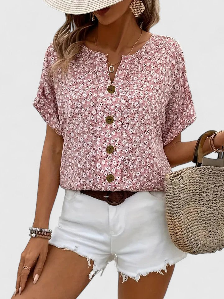 Sabine - Elegant Floral Summer Top
