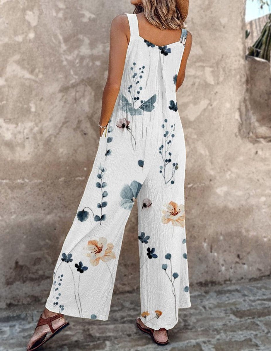 Comfortable Printed Overall