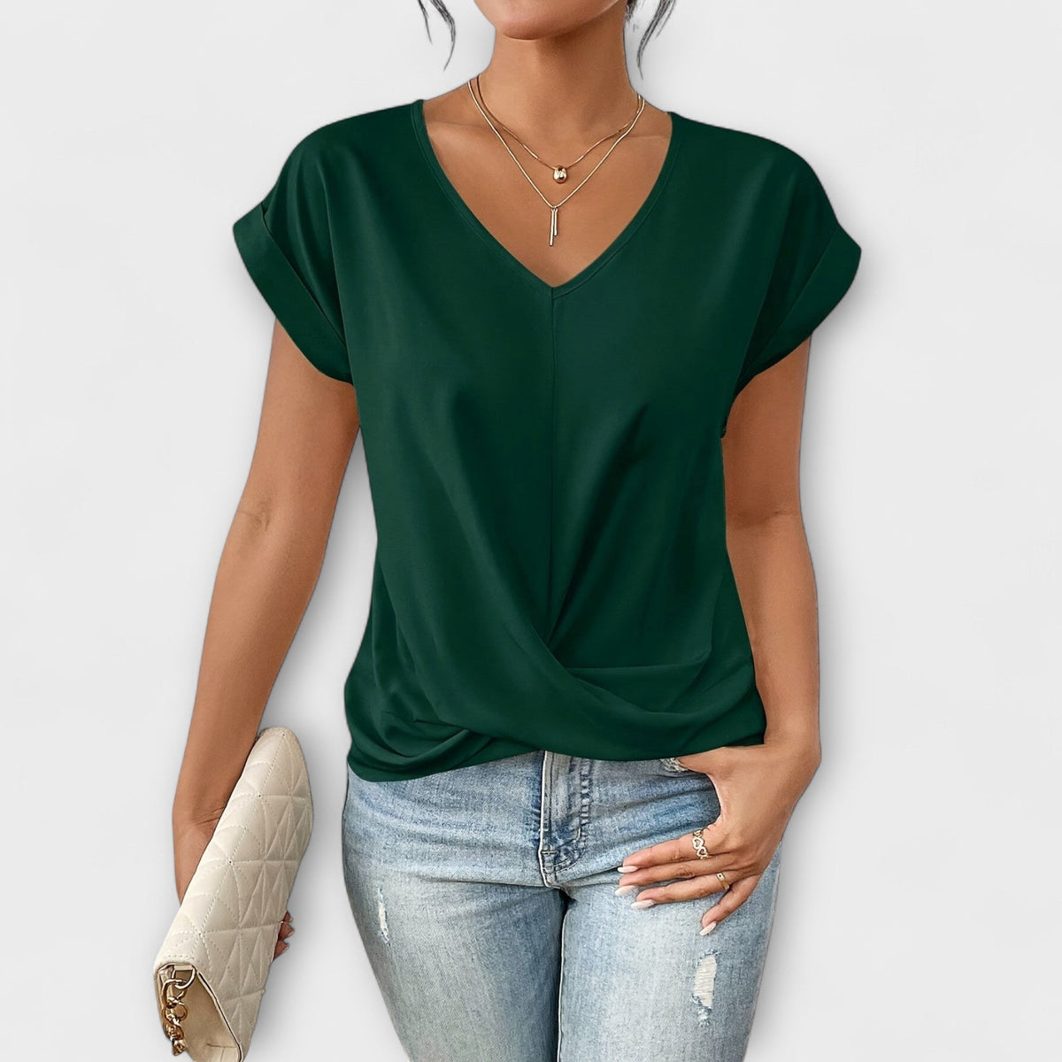 Annie | Elegant V-neck Top