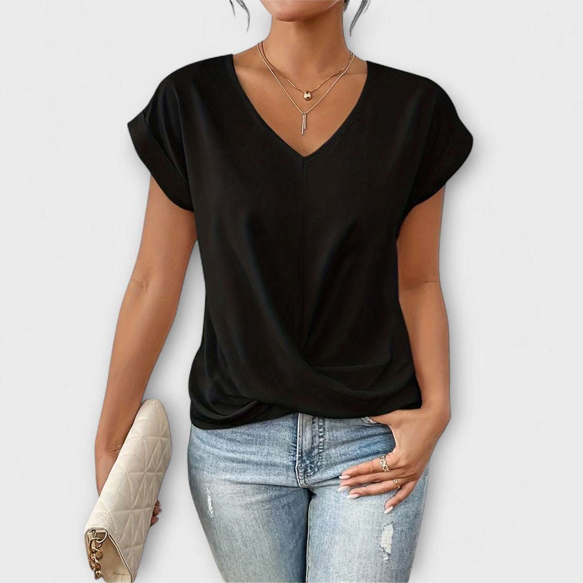 Annie | Elegant V-neck Top