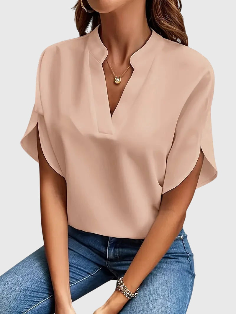 Annie | Soft and Elegant V-Neck Shirt