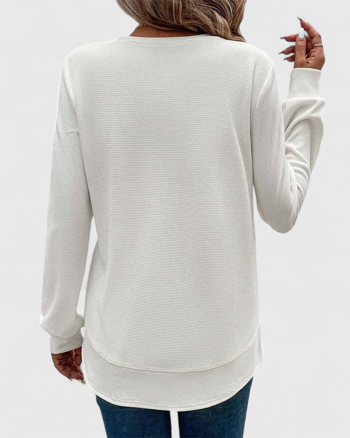 Annie | Elegant O-Neck Long Sleeve