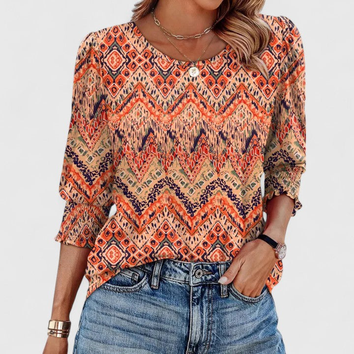 Annie | Elegant Smocked Top