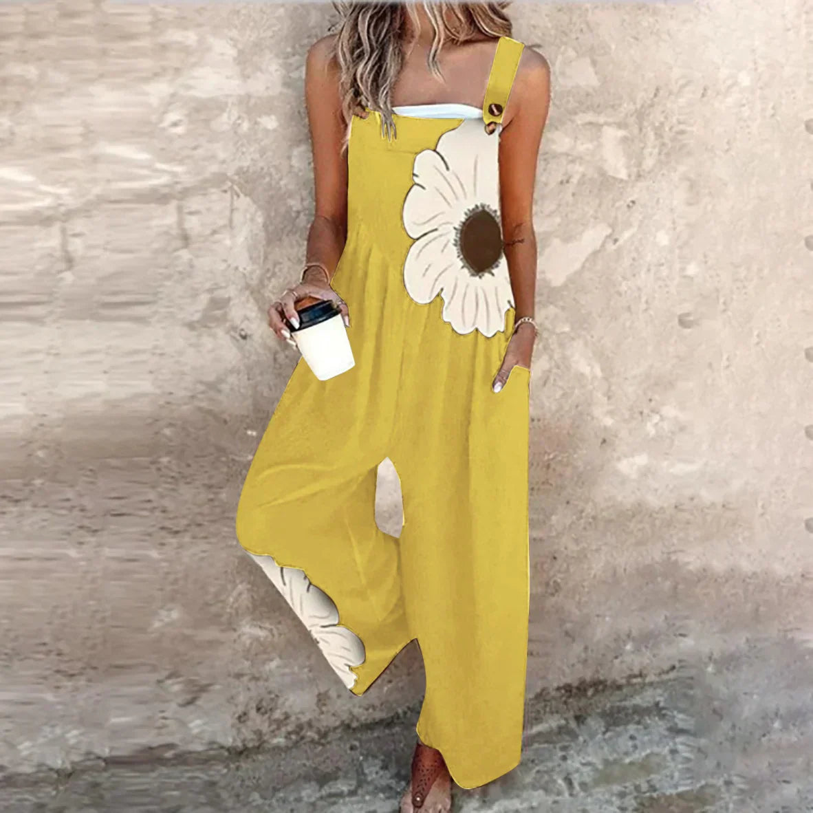 Comfortable Printed Overall
