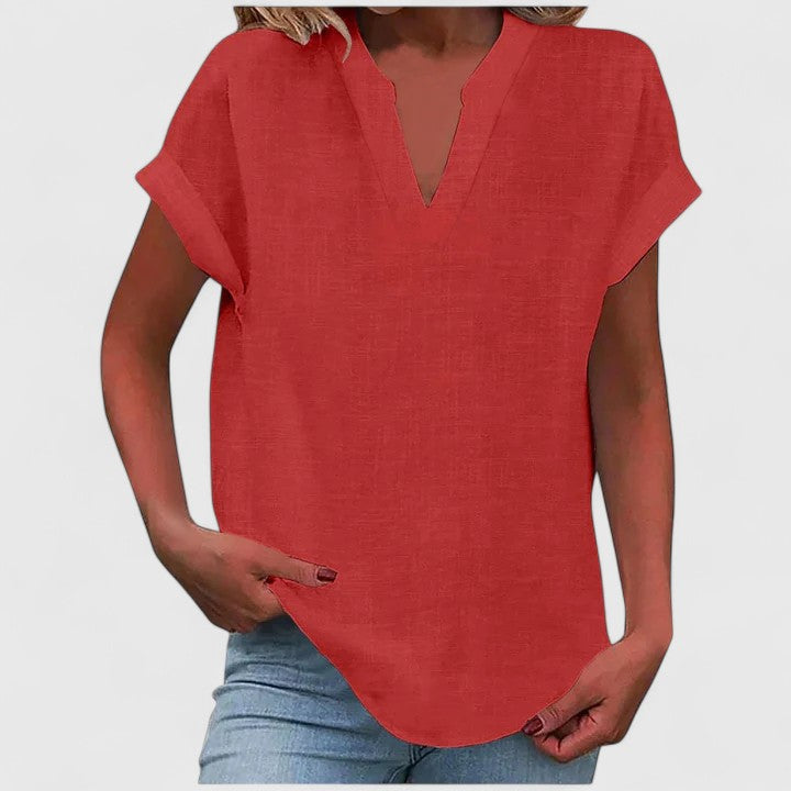 Xavinah | Comfortable V-Neck Blouse