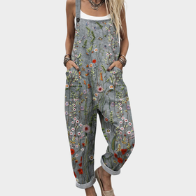 Grey with flowers