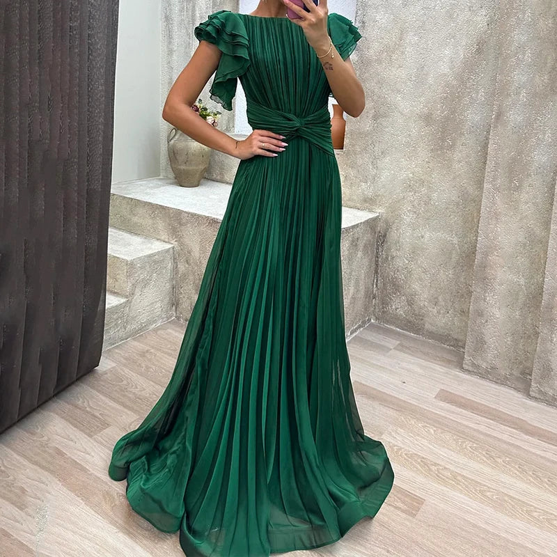 Emma™ | Pleated Evening Dress