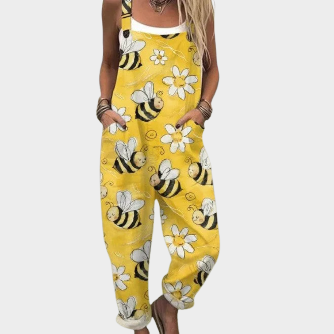 Comfortable Printed Overall