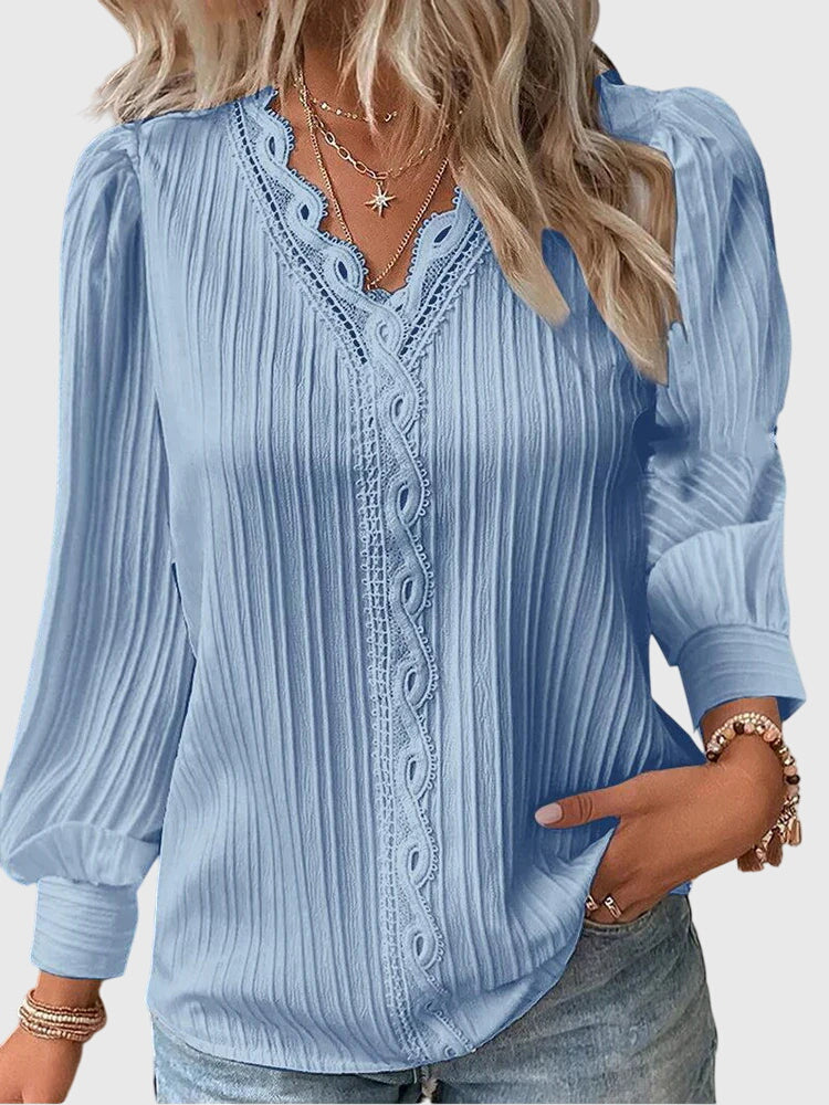 Andrea | Elegant Pullover Blouse