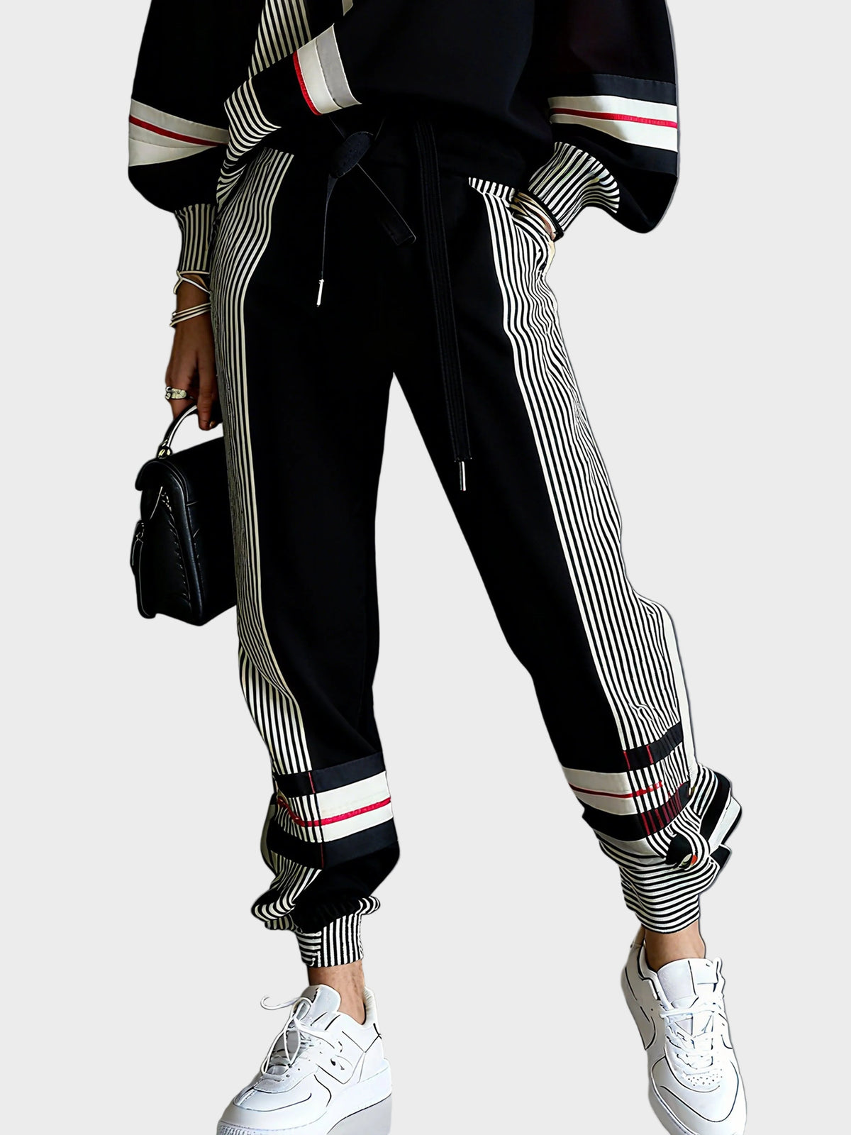 Cirilla | Fashion Abstract Geometric Art Print Hooded Sweatshirt