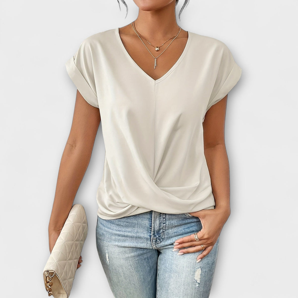 Annie | Elegant V-neck Top