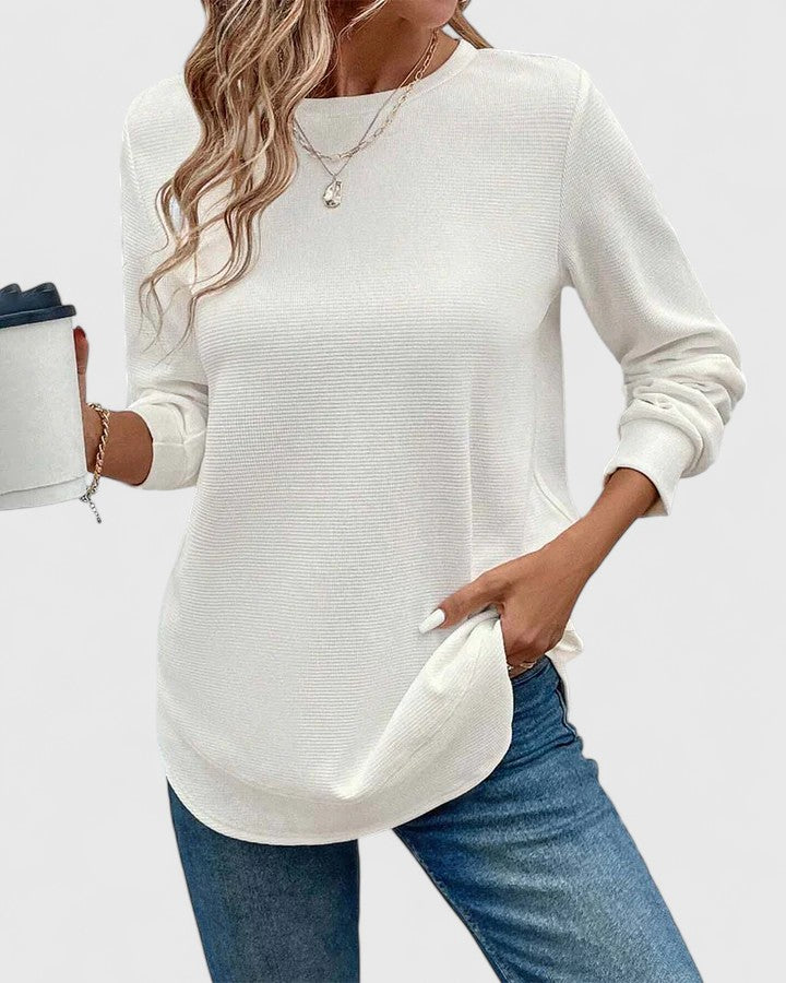 Annie | Elegant O-Neck Long Sleeve