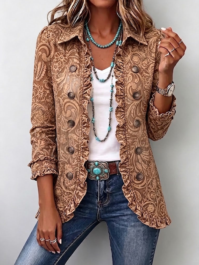The Noemi Vintage Floral Jacket