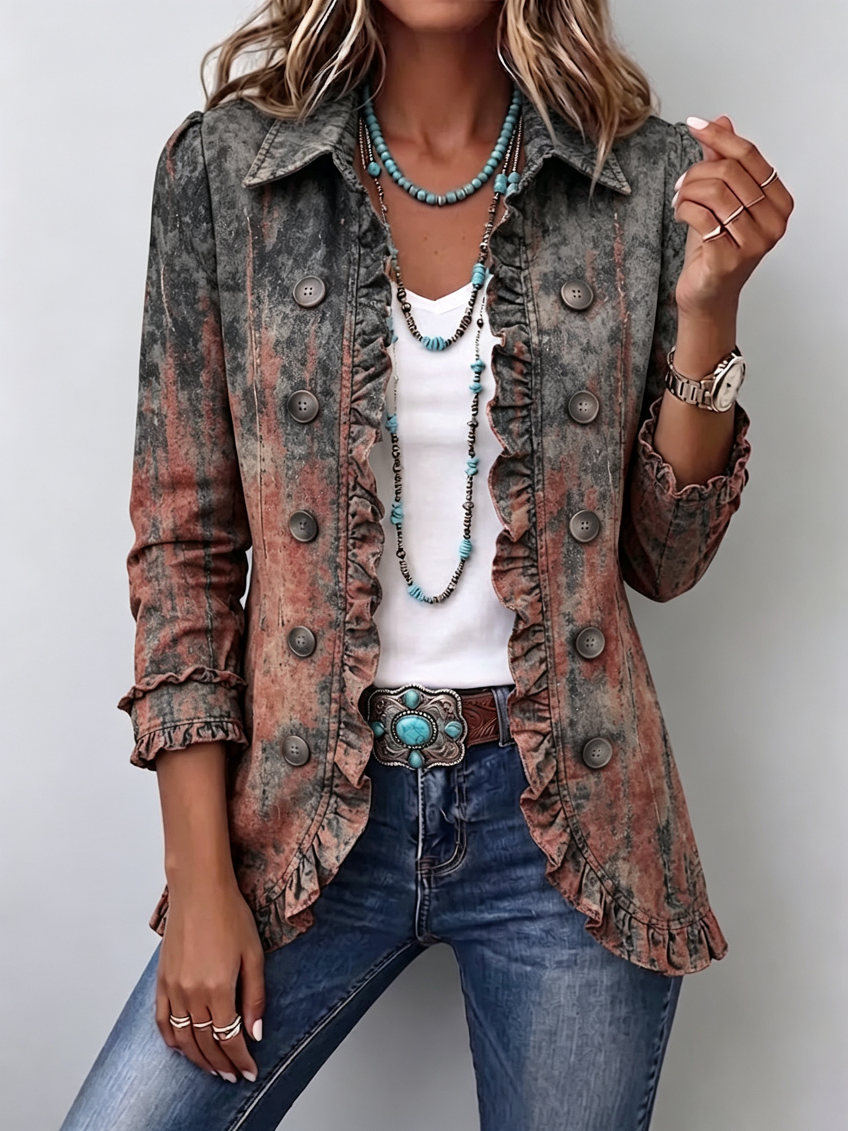The Flaminia Vintage Textured Jacket