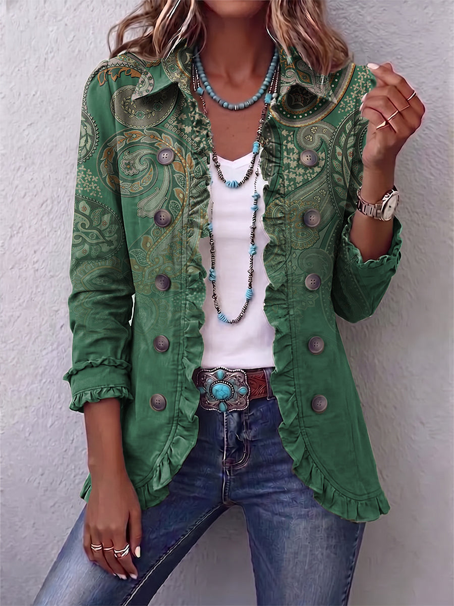 The Costanza Green Paisley Jacket