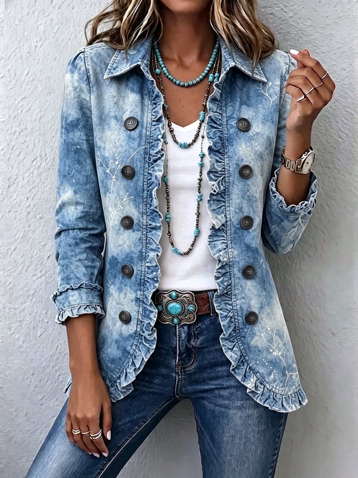 The Ginevra Vintage Botanical Jacket