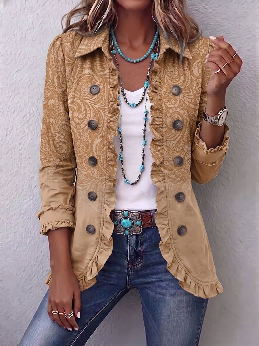 The Chiara Textured Floral Jacket