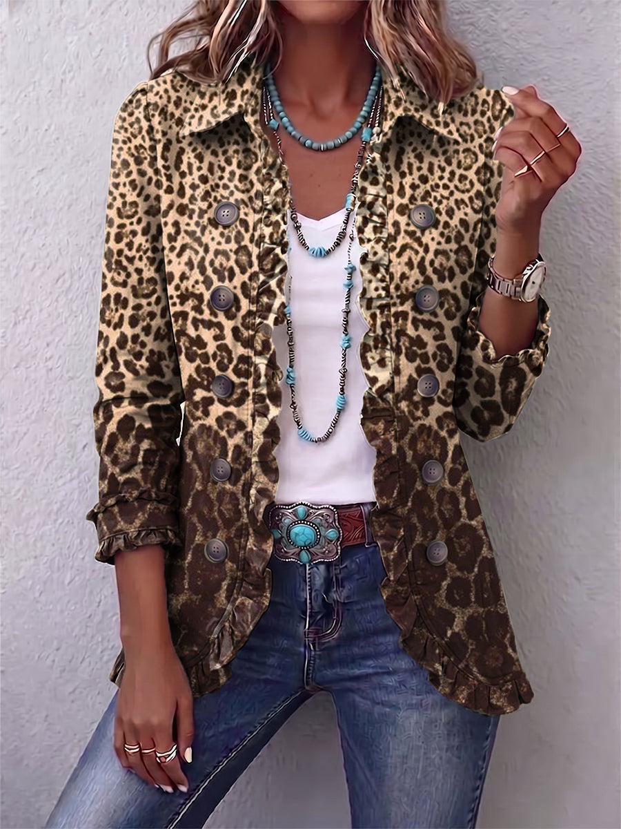 The Ombretta Multicolor Leopard Jacket