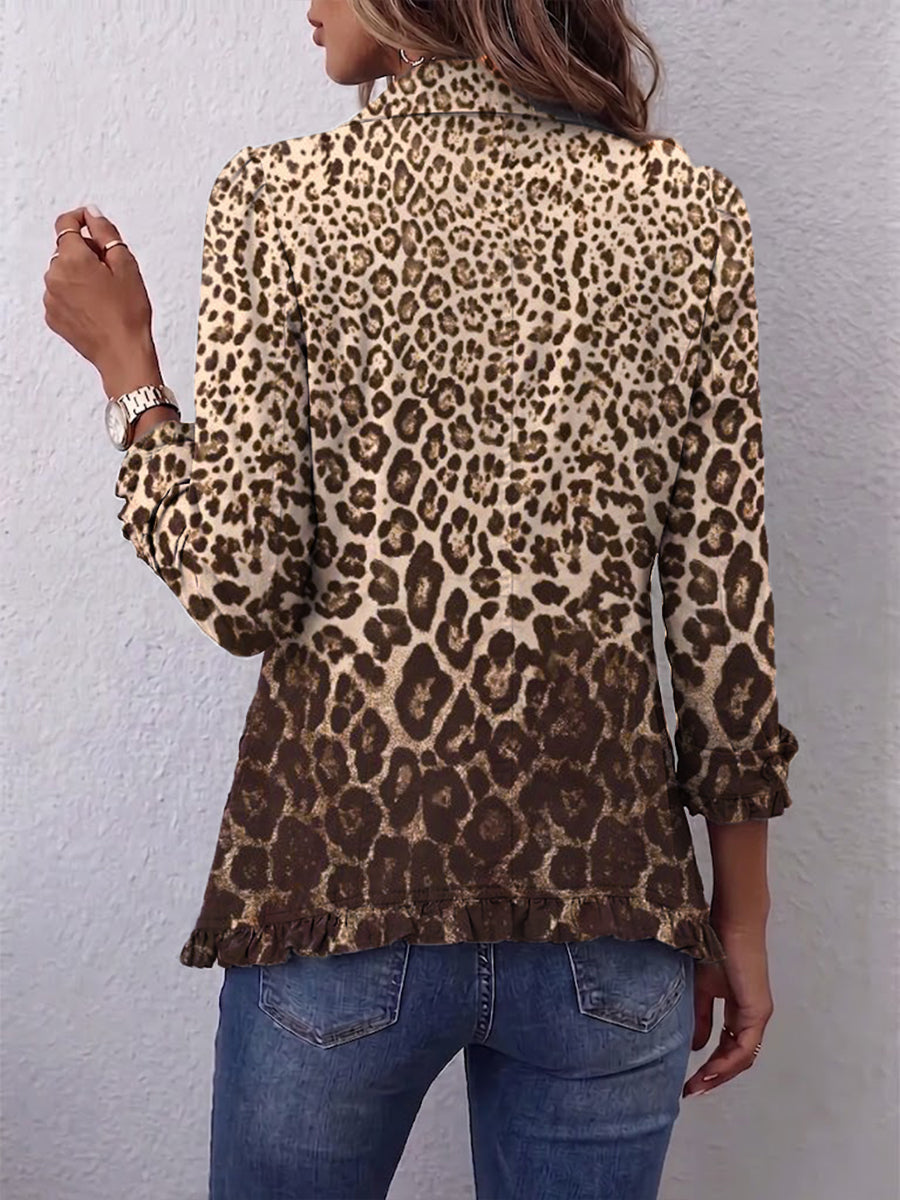 The Ombretta Multicolor Leopard Jacket